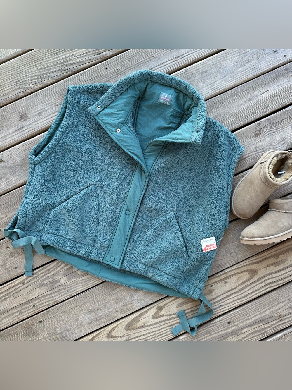 FP Movement Scout It Out Fleece Vest Midnight Jade L
